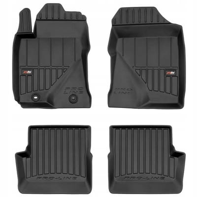 FROGUM 3D Gummimatten Set – Passend für Toyota Corolla IX E12 (2001-2007) – Hohe 6 cm Kanten – TPE – Geruchlos & Schwarz