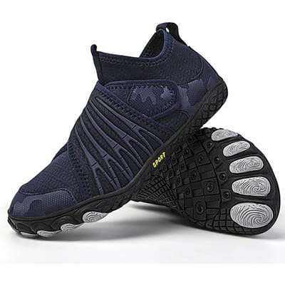 Chaussures pieds nus pour hommes, baskets de plage, de sport aquatique, chaussures aquatiques pour femmes, séchage rapide, natation, cyclisme, athlétisme, gym, entraînement sportif 48 black