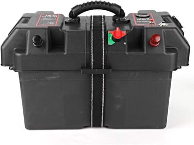 Motor Accubak - Power Station - Boot Energie - Ingebouwde Batterijmeter - Groep 24/27 - Zwart