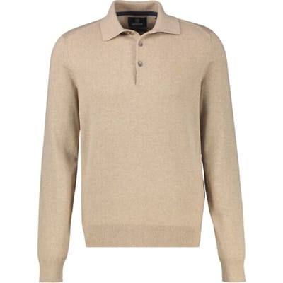 Lerros - Heren Polo - 2695220 - 141 Gravel Beige Melange