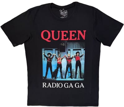 Queen - Radio Ga Ga Heren Tshirt - S - Zwart