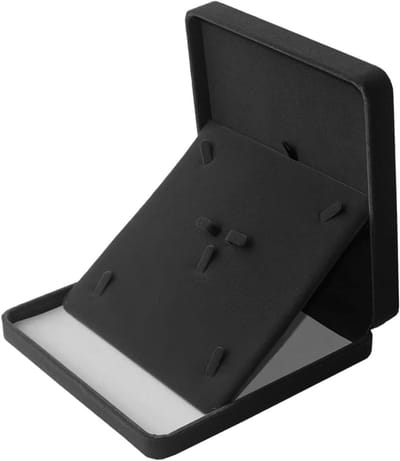 Elegante Velours Sieradenbox voor Organisatie van Sieraden - Perfect voor Armbanden, Kettingen, Oorbellen en Ringen (Zwart)