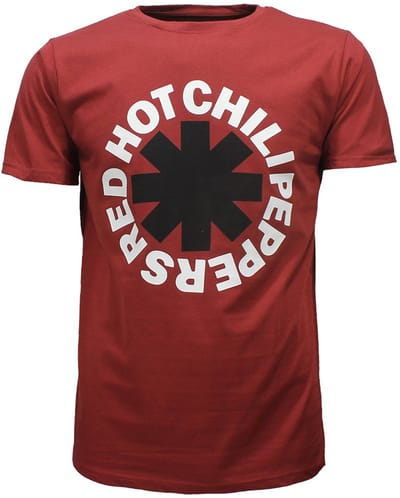 Red Hot Chili Peppers Asterisk T-Shirt Rood - Officiële Merchandise - XXL