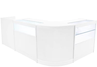 Gravity led-winkelbalieset - wit - 90x60x90 & 60x60x90 - gehard glas