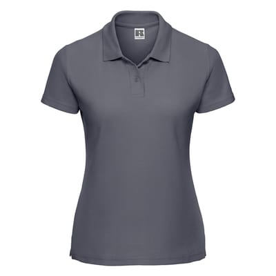 Russell Dames/Dames Klassiek Polycotton Poloshirt (Convoy Grijs Effen)