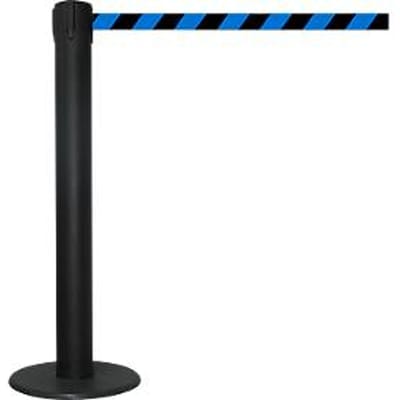 Afzetpaal met trekband GLA 85, trekband zwart/blauw