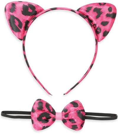 Luipaard set roze - panter print