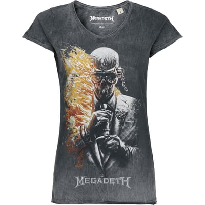Megadeth T-shirt - Dark Flames - S tot XL - voor Mannen - zwart