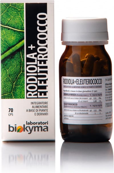 Rhodiola en Eleutherococcus voor geheugen en concentratie - Helpt bij Stress, Studeren en Mentale Vermoeidheid - Natuurlijke Boost voor Focus, Geheugen en Energie - Capsules (70 stuks) - Biokyma