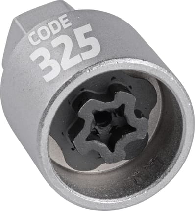 SW-Stahl 02385L-25 Wielslotadapter 325 | Geschikt voor Mercedes-Benz | Gereedschap voor het verwijderen van wielsloten | Wielslotverwijderaar | Wielslotsleutel