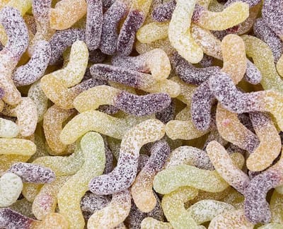 Candy Freaks Vegan Zure Snoep Wormen 450 Gram - Biologisch - Glutenvrij - Lactosevrij - Halal Snoep - Zuivelvrij - Veganistisch - Vegan - Snoep - Zacht Snoep - Zure Wormen - Diervrij - Ramadan