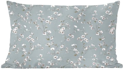 Sierkussens - Kussentjes Woonkamer - 60x40 cm - Klassiek - Bloemen - Blauw