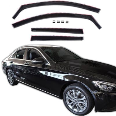 Luchtafweerders - Mercedes C-Klasse W205 (2014-2021) 4-deurs Sedan - Aerodynamisch - Getint - Eenvoudige montage