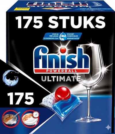 Finish Ultimate All in One Regular Vaatwastabletten - 175 Vaatwastabletten - Voordeelverpakking