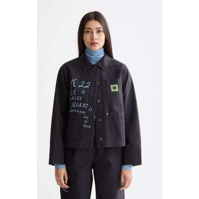 Scotch & Soda Washed Workwear Jacket Charcoal Art Taglia: S | Giacche Outlet | Donna | Nero