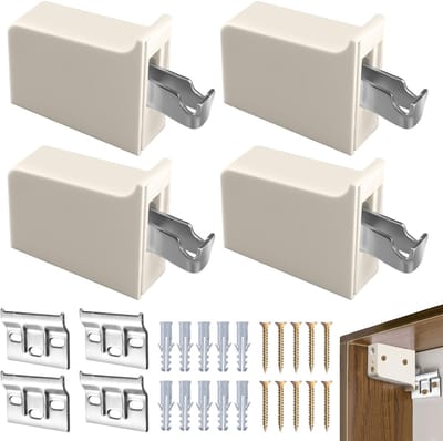 Dailygoods- Kastophangbeugel 4 Stuks - Verstelbare Wandhouder - Anticorrosiecoating - Hoogwaardig Staal - Draagvermogen 100 kg - Geschikt voor Badkamers - Wandbeugel