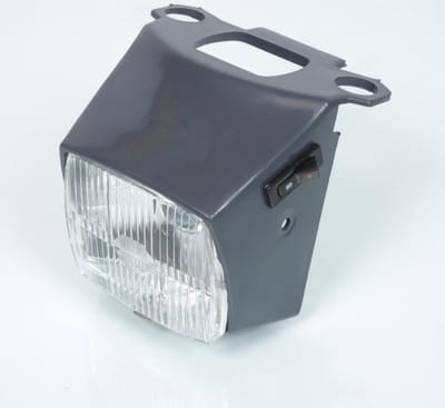 Voorste optiek p2r voor Peugeot 50 103 Arizona bromfiets na 1985 p90014 / 160 / donkergrijs nieuw