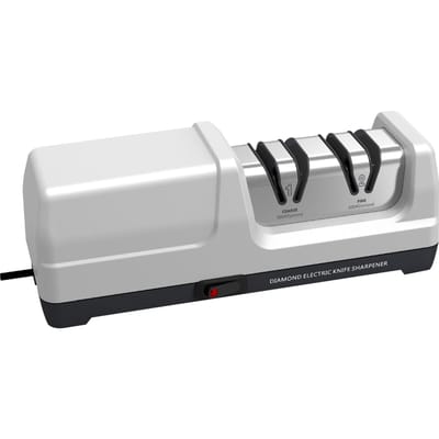 Affûteur de couteaux électrique professionnel pour couteaux de cuisine en métal et céramique, en 2 étapes gray