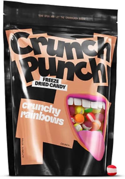 Crunch punch Freeze Dried - Fruity Starballs - 100 gram - Snoep - TikTok - Crunch