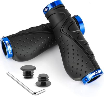 Ergonomische Antislip Fietsstuurgrepen met Aluminium Slot - Fietshandgrepen voor Mountainbike, BMX en Scooters
