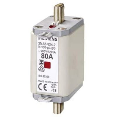 Siemens 3NA6836 Zekeringsinzetstuk Met mechanische beveiligingsweergave Geschikt voor Zekeringsgrootte 000-4 Afmeting zekering : 0 160 A 500 V 3