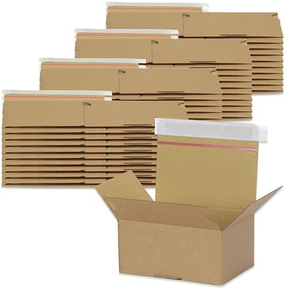 Oputec 40x verzenddoos AK-15E autolock doos zelfklevend e-golf 161x131x73 mm snelle montage lichtgewicht