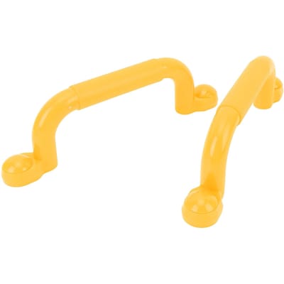 1 Paire de Poignées de Aire de Jeux Professionnelles Polyvalentes Résistance au Glissement Robustes Grandes Poignées de Sécurité pour Toboggan Escalade jaune