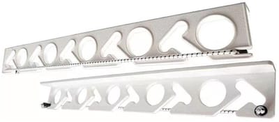 Dailygoody - Vissen - 10 Gaten Vissenstokhouder - Wand- of Plafondmontage - Lichtgewicht - Plastic - Perfecte Opberging - Geschikt voor Garage en Kelder