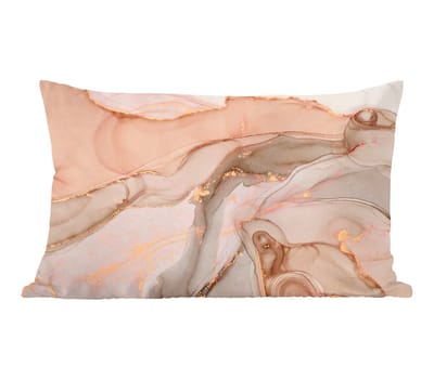 Sierkussens - Kussentjes Woonkamer - 60x40 cm - Marmer - Roze - Rosé