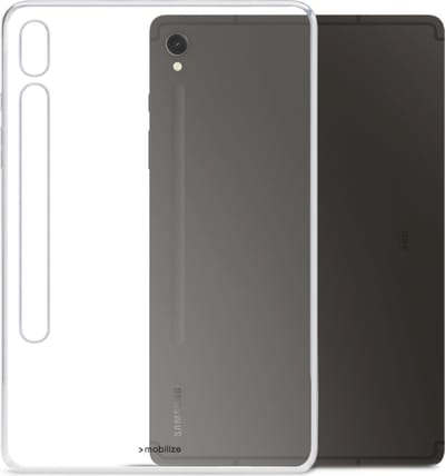 Mobilize Tablethoes geschikt voor Samsung Galaxy Tab S9 Hoes Flexibel TPU | Mobilize Gelly Backcover | Doorzichtig Telefoonhoesje Galaxy Tab S9 | Galaxy Tab S9 Case | Back Cover - Transparant