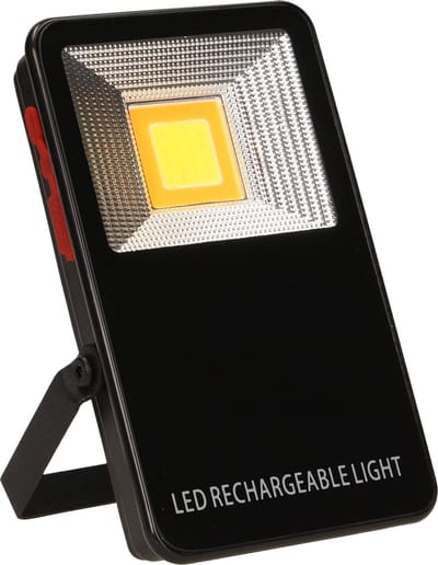 ROBOTIX - Noodpakket - IP44 Powerbank - 10 Watt Zaklamp - 400 lm oplaadbare lamp - 6 uur brandtijd - Zwart