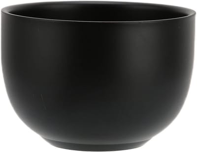 Scheerzeep Kom - Scheerschuim Bakje - Handmatig Scheren - Roestvrij Staal - 12.3 x 9.2 x 6.5 cm - Zwart