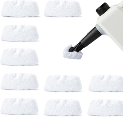 Accessoires voor stoomreinigers, 10-delige set microvezeldoekjes - Vervangende doekjes voor draagbare stoomreinigers, sponsdoekjes geschikt voor wasmachines | Cyslmuk®
