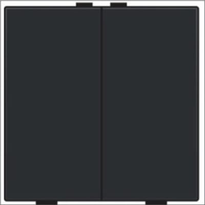 Niko drukknop 2-voudig voor Niko Home Control piano black coated (200-51002)