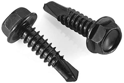 Zelfborende Zeskant Schroeven 5/8 inch voor Hout en Metaal - 100 Stuks - Roestvrij Staal