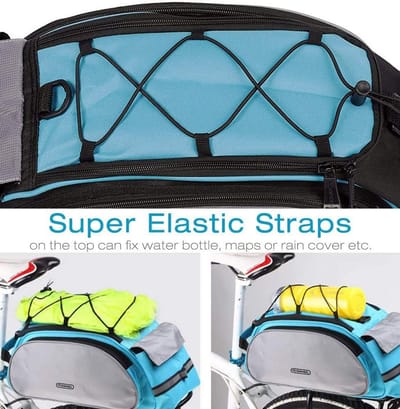 Fietstas Bagagedrager - Fietstas Schoudertas - Fietsen Opslag - Waterafstotend Materiaal - 13 Liter - Blauw