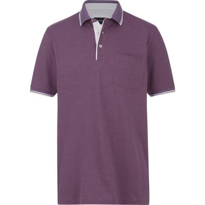 Babista herren Poloshirt - 48 - lila - Plus Size