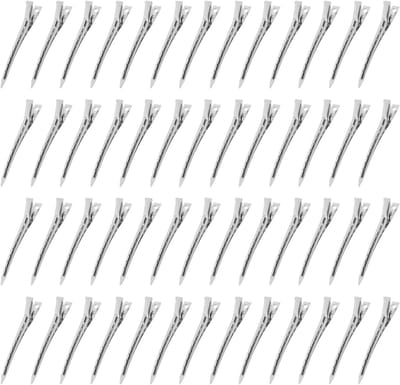80 Haarclips voor Styling, 9 cm Klemmen voor Duck Basin, Metaal Sectie Klemmen voor Krullen en Lang Haarstyling
