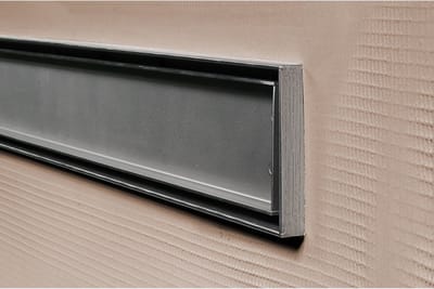 Betegelbare doucheplaat 100 x 100 cm Pure Oneway Wiper Showerlay doucheplank eenzijdig aflopend afvoer van roestvrij staal