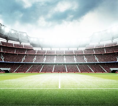 Voetbalstadion theatre of dreams - Fotobehang (in banen) - 250 x 260 cm