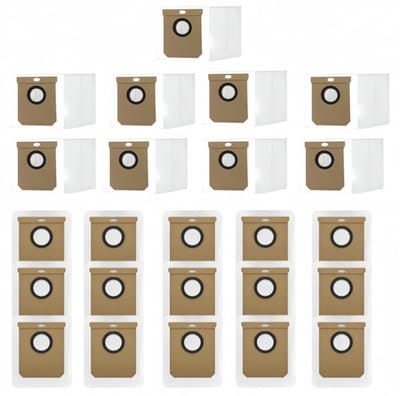 24 Stuks Stofzakken Geschikt voor Eufy L60 SES, L60 Hybrid SES & L50 SES - 2,5L Stofzuigerzakken voor Self-Empty Station