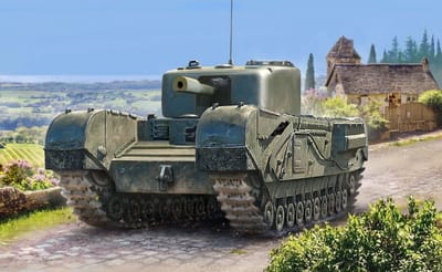 Zvezda Modelbouwpakket Militaire voertuigen - 6294 Infantry Tank Mk. IV (A22C) Churchill Mk. V - Snap Fit Kit Plastic - 1:100 - Modelbouw