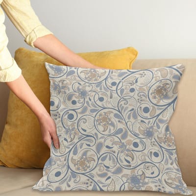 Abakuhaus Vintage-kussenhoes – Oosterse Scroll – 40x40 cm – Tweezijdig