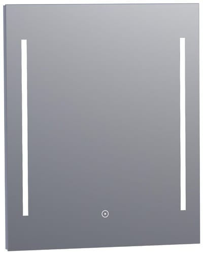 Brauer Pyrite Spiegel - Rechthoekig - 60 cm - met Directe LED-Verlichting - Dimbaar - met Touchbediening