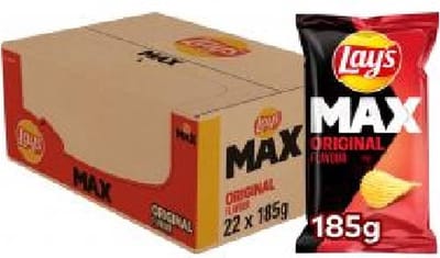 Lay’s MAX Original - Chips - 22 x 185 gram