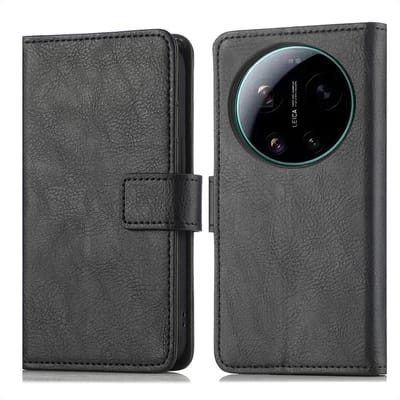 imoshion Hoesje - Geschikt voor Xiaomi 17 Ultra - Luxe Bookcase - Zwart