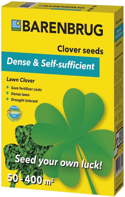 Barenbrug klavergazon 0,5kg - Lawn Clover - Creëer een zelfvoorzienend gazon - Geschikt voor 50-400m² (afhankelijk van toepassing) - Samenstelling: 100% witte klaver (Trifolium repens)