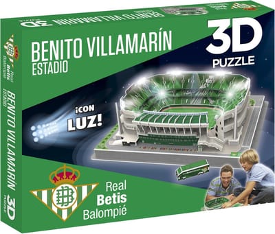 Real Betis Sevilla - Benito Villamarín 3D Puzzel 40 X 30 Cm Groen 50-delig