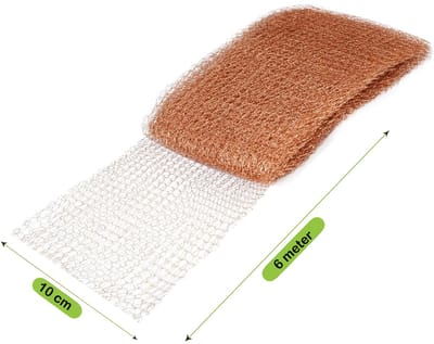 Slakkenwering 6 meter | Kopergaas tegen slakken & ongedierte | Makkelijk op Maat te Knippen | Milieuvriendelijk & Diervriendelijk | Kopernet | Koperwol | Plant bescherming | Slakkenhek | Slakkenafweer | Slakkenval | 6 meter lengte