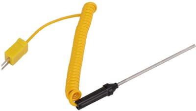 Dailygoods- Thermokoppelsensor Hittebestendig Staal - Geïsoleerde Handgreep - Hoge Nauwkeurigheid - Temperatuursensor - Temperatuursensor Wifi - Duurzaam Gebruik